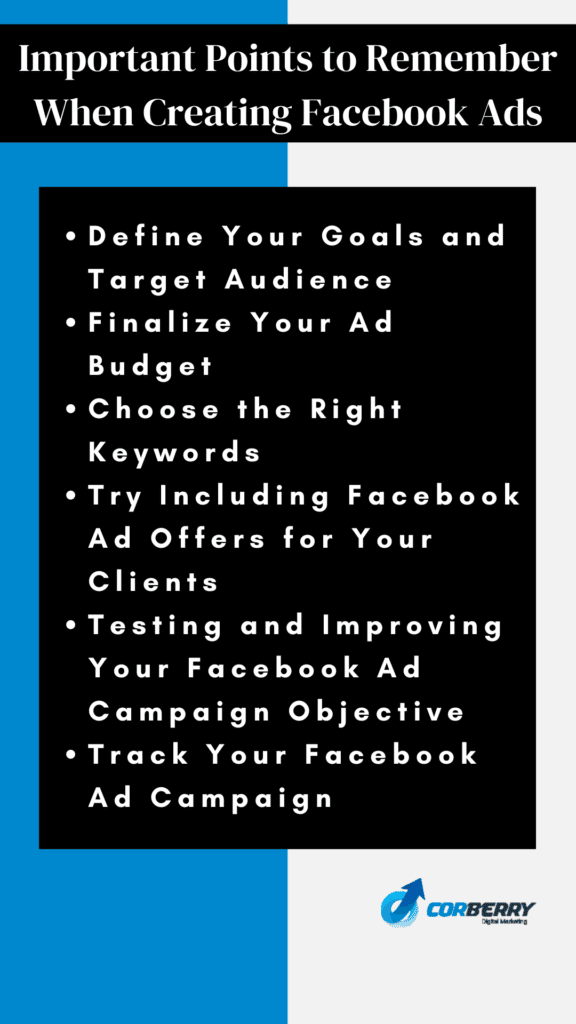 Important Points to Remember When Creating Facebook Ads
