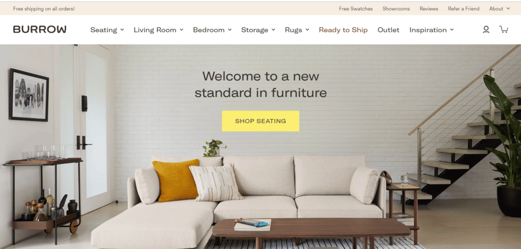 Burrow Landing Page