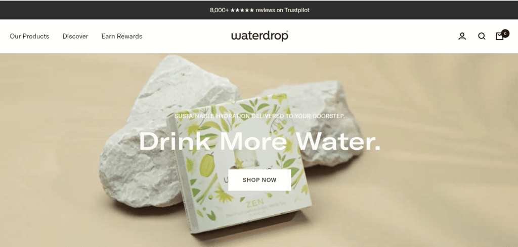 waterdrop, a European eCommerce Brand, Enters the US Market, 2021-04-27