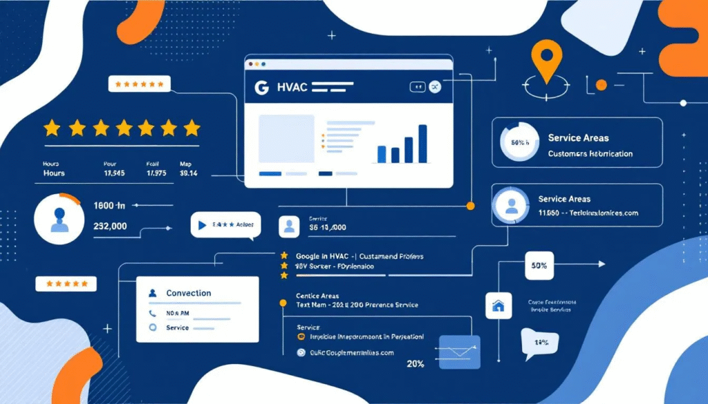 An optimized Google Business Profile for an HVAC company.